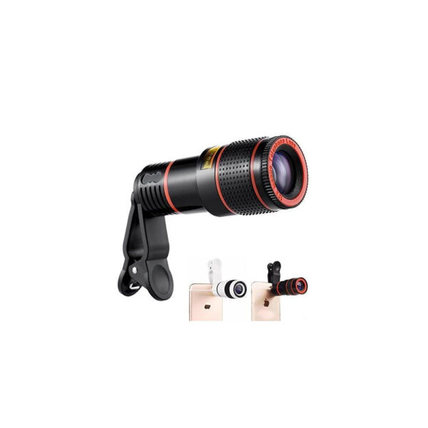 Clip-on 8X Optical Zoom Telescope Phone Camera Lens - Image 2